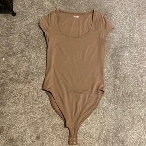 Womens Tan Bodysuit